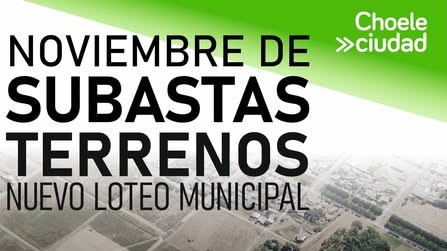 SUBASTAS DE TERRENOS MUNICIPALES EN NOVIEMBRE